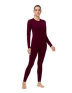 Woolcano Women's 190g Merino Wool Base Layer Set Lightweight Thermal Underwear