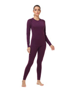 Woolcano Women's 190g Merino Wool Base Layer Set Lightweight Thermal Underwear