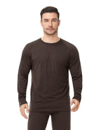 Woolcano Men’s 260g Merino Wool Base Layer Top Lightweight Thermal Underwear Shirt
