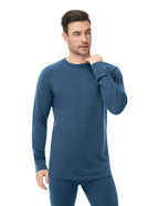 Woolcano Men’s 190g Merino Wool Base Layer Shirt Lightweight Thermal Underwear Top