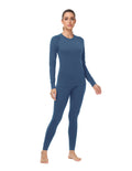 Woolcano Women's 190g Merino Wool Base Layer Set Lightweight Thermal Underwear