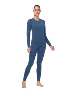 Woolcano Women's 190g Merino Wool Base Layer Set Lightweight Thermal Underwear