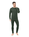 Woolcano Men’s 190g Merino Wool Base Layer Set Lightweight Thermal Underwear