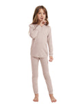 Woolcano Kid's 190g Merino Wool Unisex Base Layer Set Lightweight Thermal Underwear