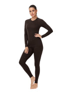 Woolcano Women's 260g Merino Wool Base Layer Set Lightweight Thermal Underwear