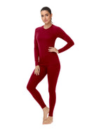 Woolcano Women's 260g Merino Wool Base Layer Set Lightweight Thermal Underwear