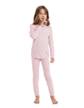 Woolcano Kid's 190g Merino Wool Unisex Base Layer Set Lightweight Thermal Underwear
