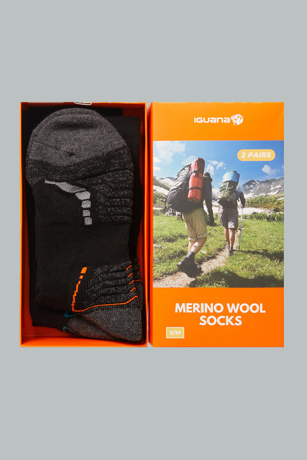 IGUANA Unisex 76%  Merino Wool Socks 4 Pairs (🔥Clearance Price)