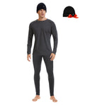 Woolcano Men’s 190g Merino Wool Base Layer Set Lightweight Thermal Underwear