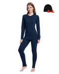 Woolcano Women's 260g Merino Wool Base Layer Set Lightweight Thermal Underwear