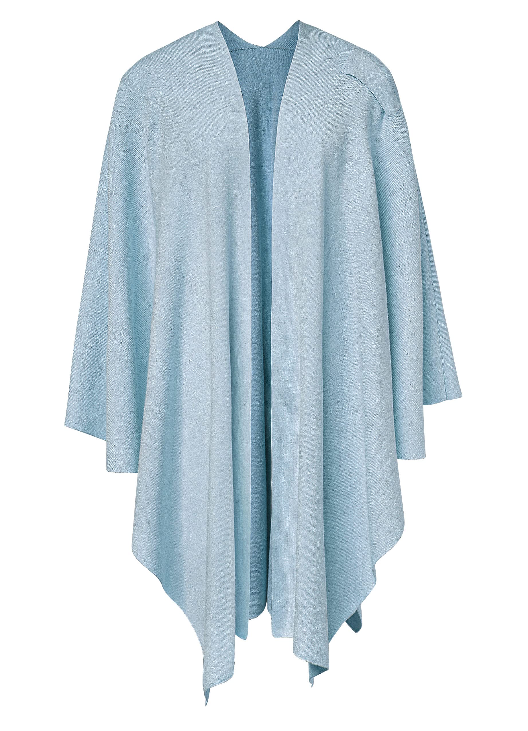 PULI Women's Large Cross Front Poncho Sweater Wraps Topper Knitted Elegant Shawls Cape for Fall Winter