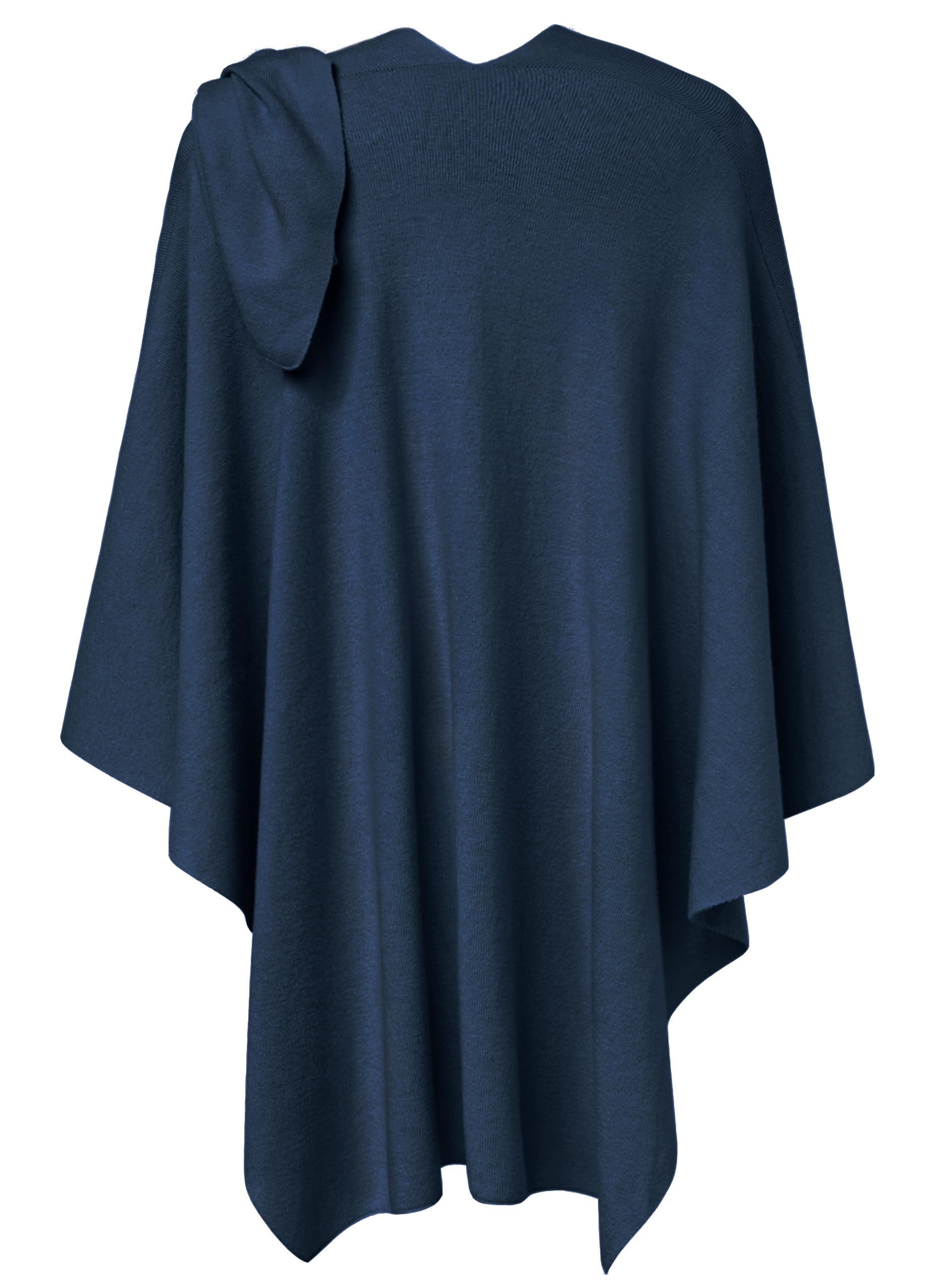 PULI Women's Large Cross Front Poncho Sweater Wraps Topper Knitted Elegant Shawls Cape for Fall Winter