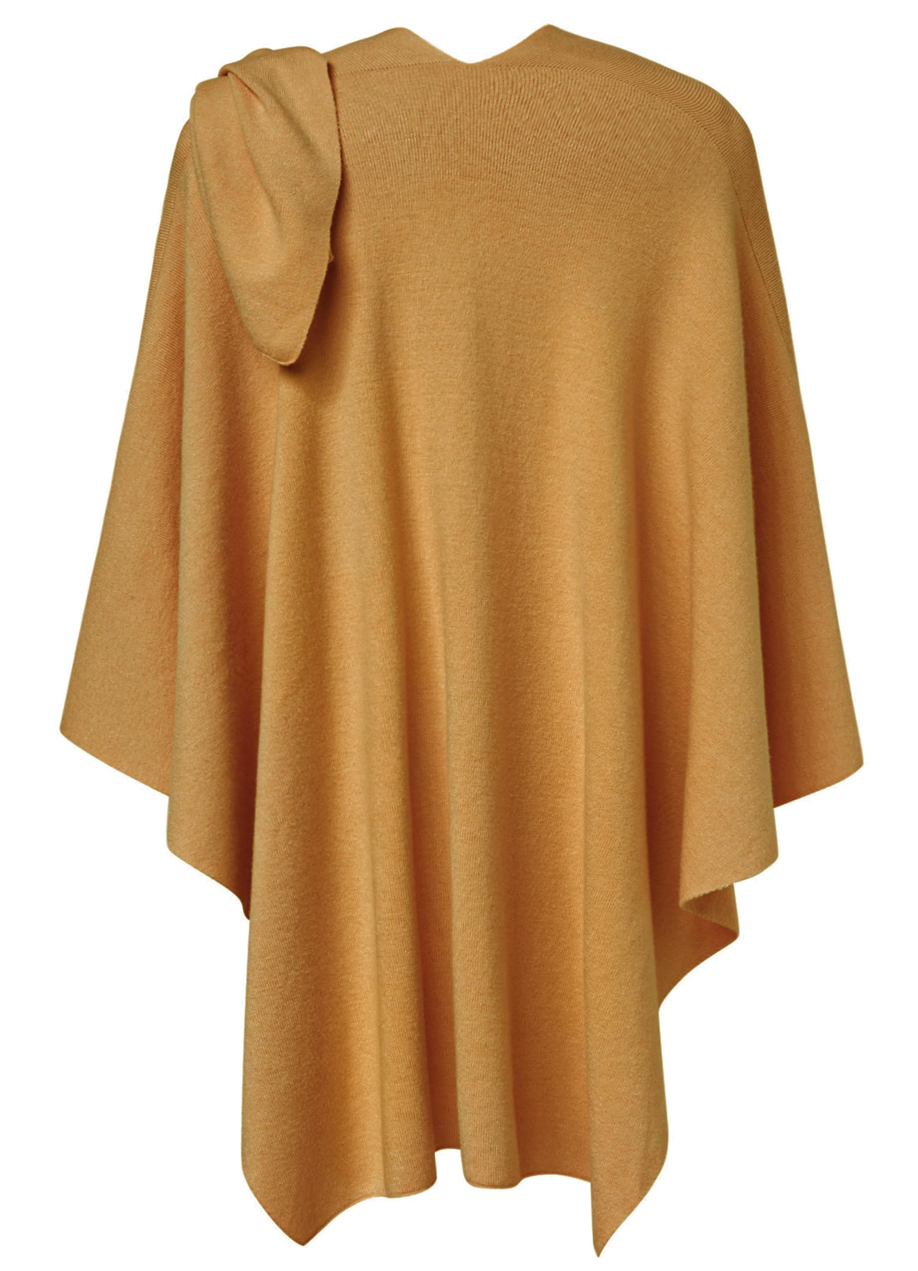 PULI Women's Large Cross Front Poncho Sweater Wraps Topper Knitted Elegant Shawls Cape for Fall Winter