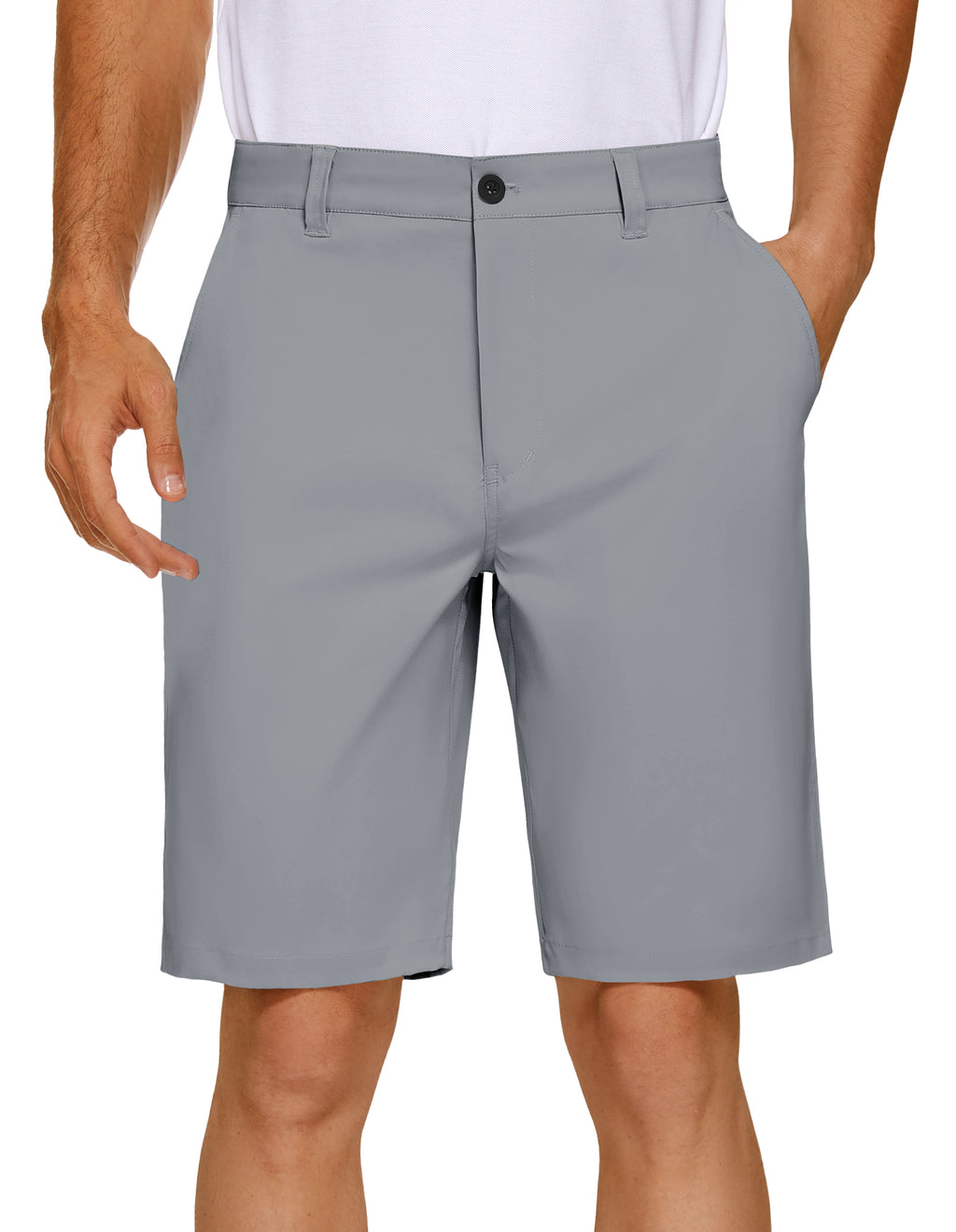 PULI Men's Golf Dress Shorts 7 Inch with 5 Pockets