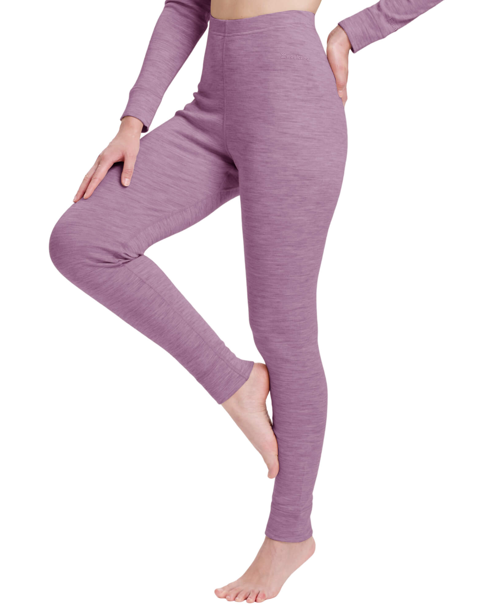 Woolcano Women's 260 Merino Wool Base Layer Pants Midweight Thermal Underwear Bottom