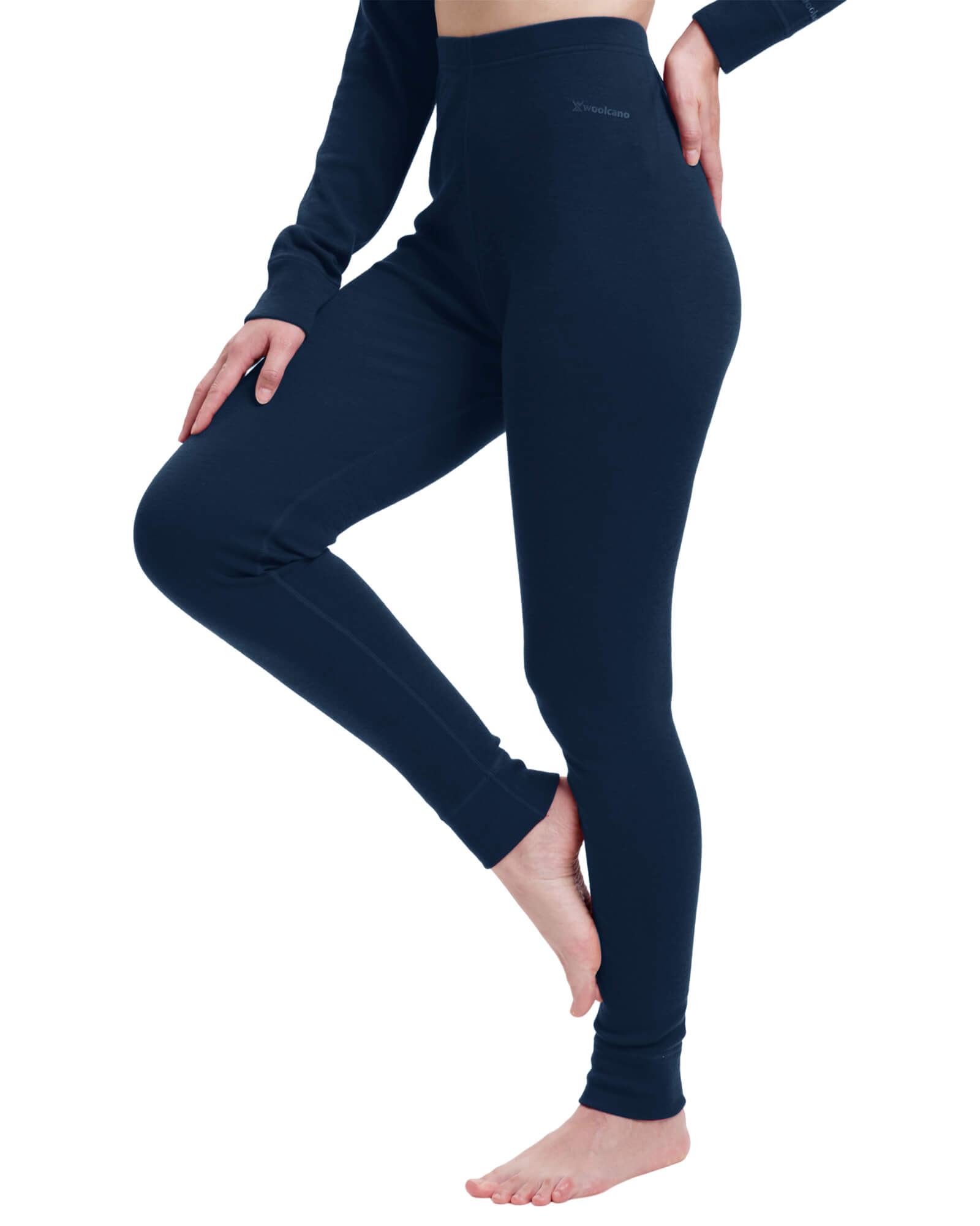 Woolcano Women's 260 Merino Wool Base Layer Pants Midweight Thermal Underwear Bottom