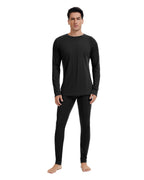 Woolcano Men’s 260 Merino Wool Base Layer Set Midweight Thermal Underwear Set