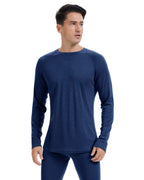Woolcano Men’s 260 Merino Wool Base Layer Top Midweight Thermal Underwear Shirt