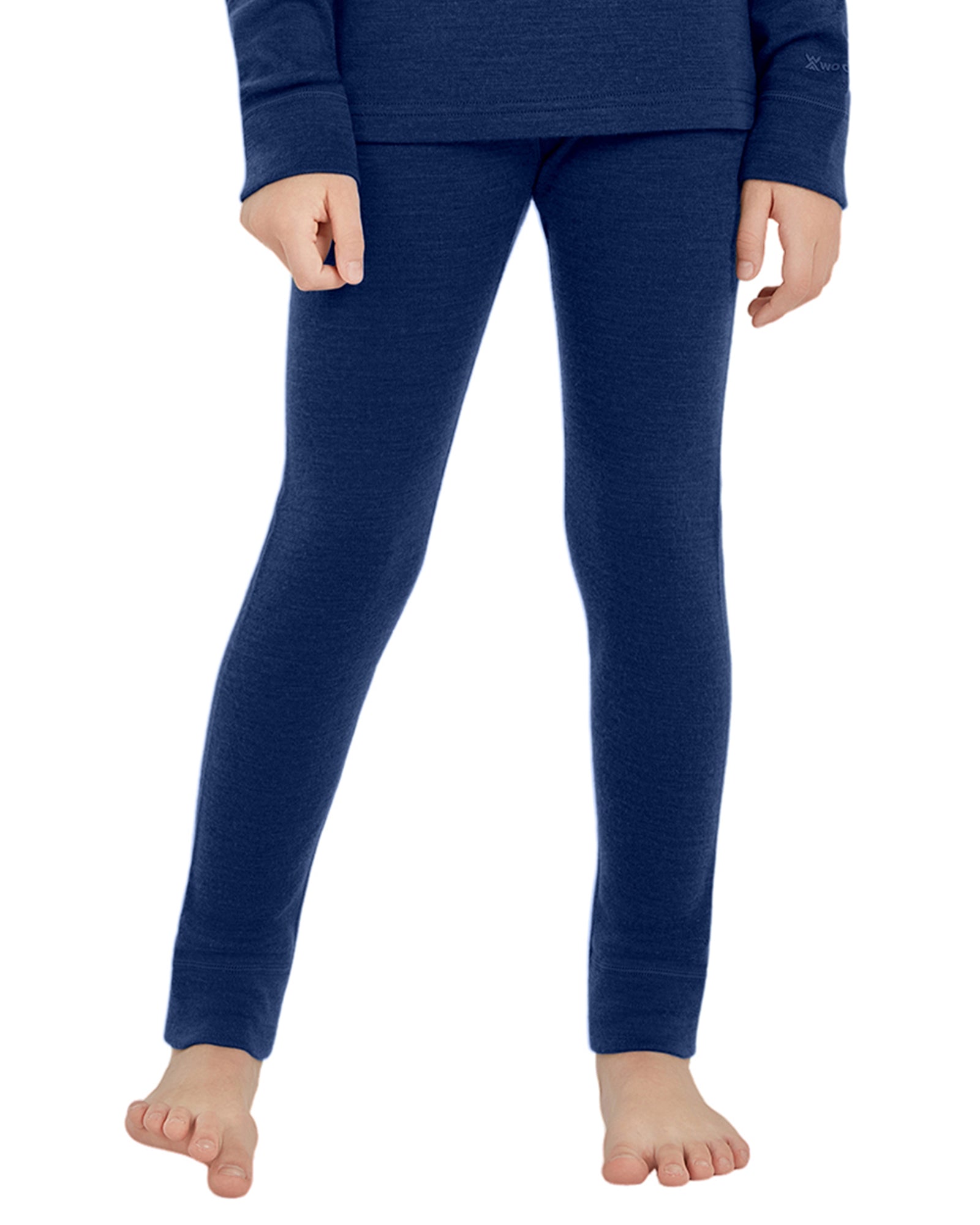 Woolcano Kid's 260 Merino Wool Unisex Base Layer Pants Midweight Thermal Underwear Bottom