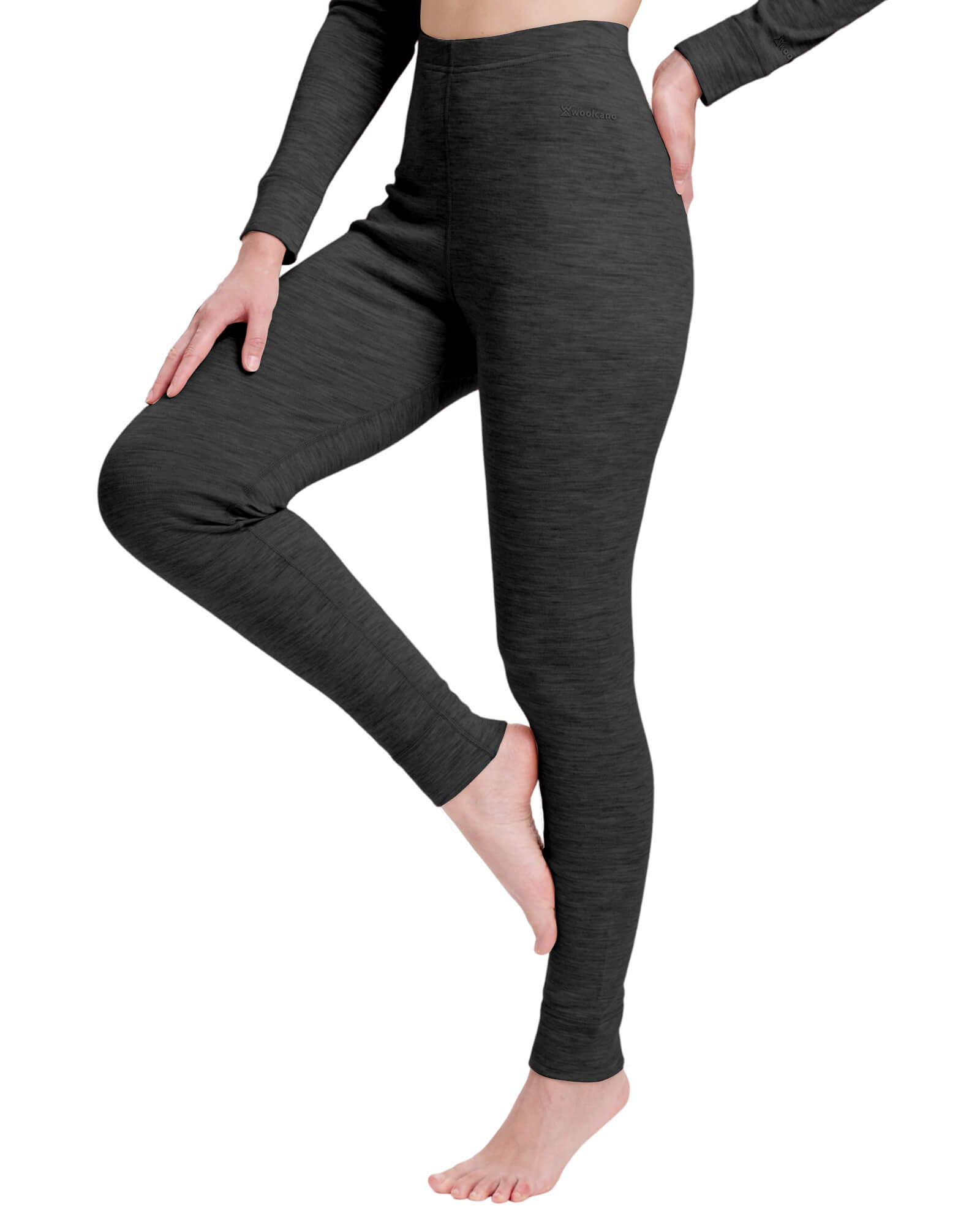 Woolcano Women's 260 Merino Wool Base Layer Pants Midweight Thermal Underwear Bottom