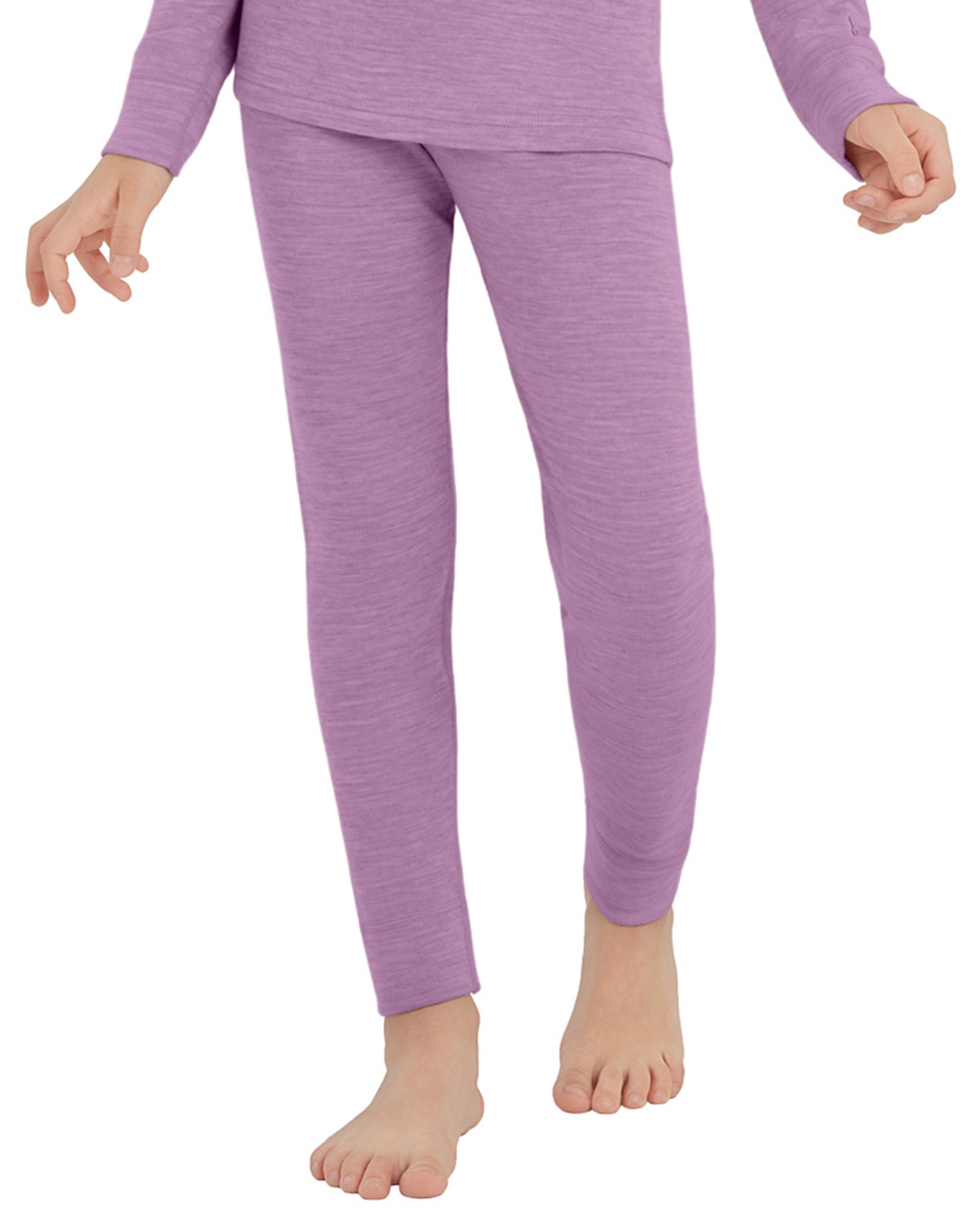 Woolcano Kid's 260 Merino Wool Unisex Base Layer Pants Midweight Thermal Underwear Bottom