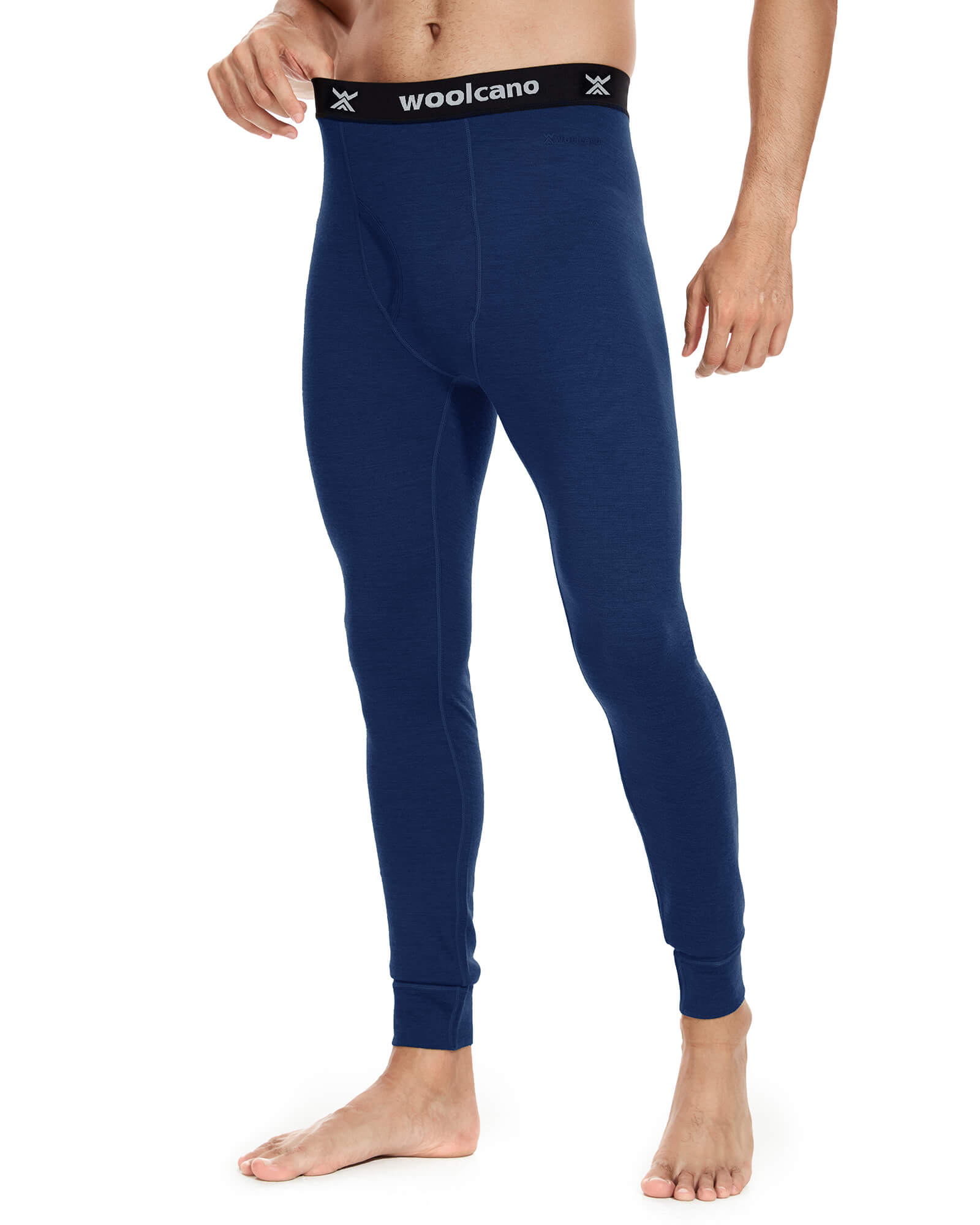 Woolcano Men’s 260 Merino Wool Base Layer Pants Midweight Thermal Underwear Bottom