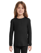 Woolcano Kid's 190 Merino Wool Unisex Base Layer Shirt Lightweight Thermal Underwear Top