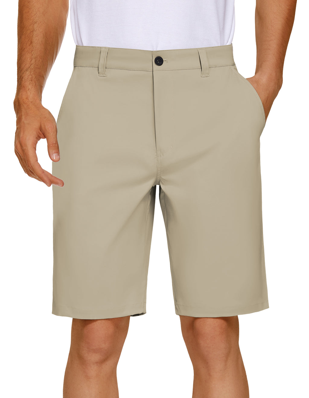 PULI Men's Golf Dress Shorts 7 Inch with 5 Pockets
