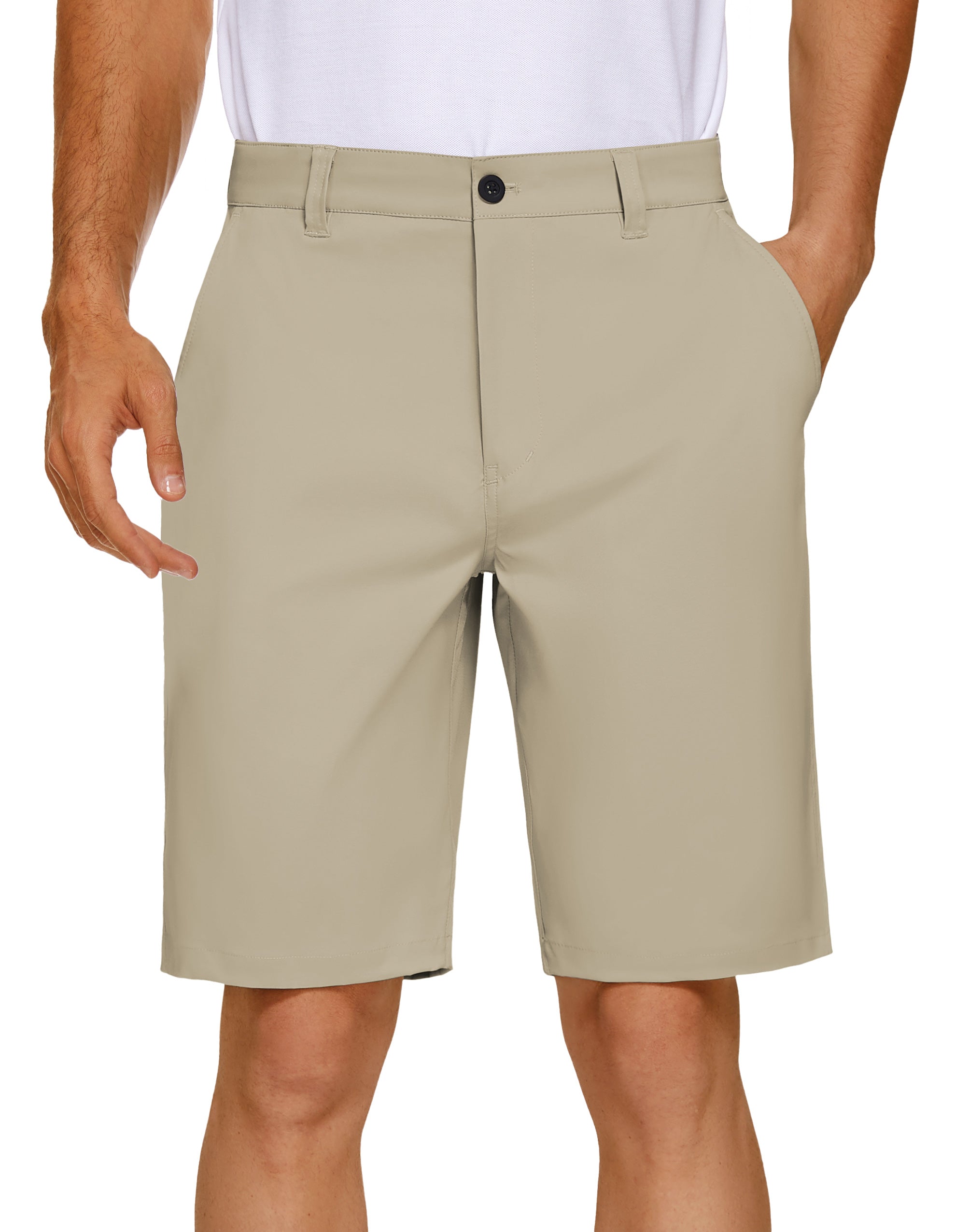 PULI Men's Golf Dress Shorts 7 Inch with 5 Pockets