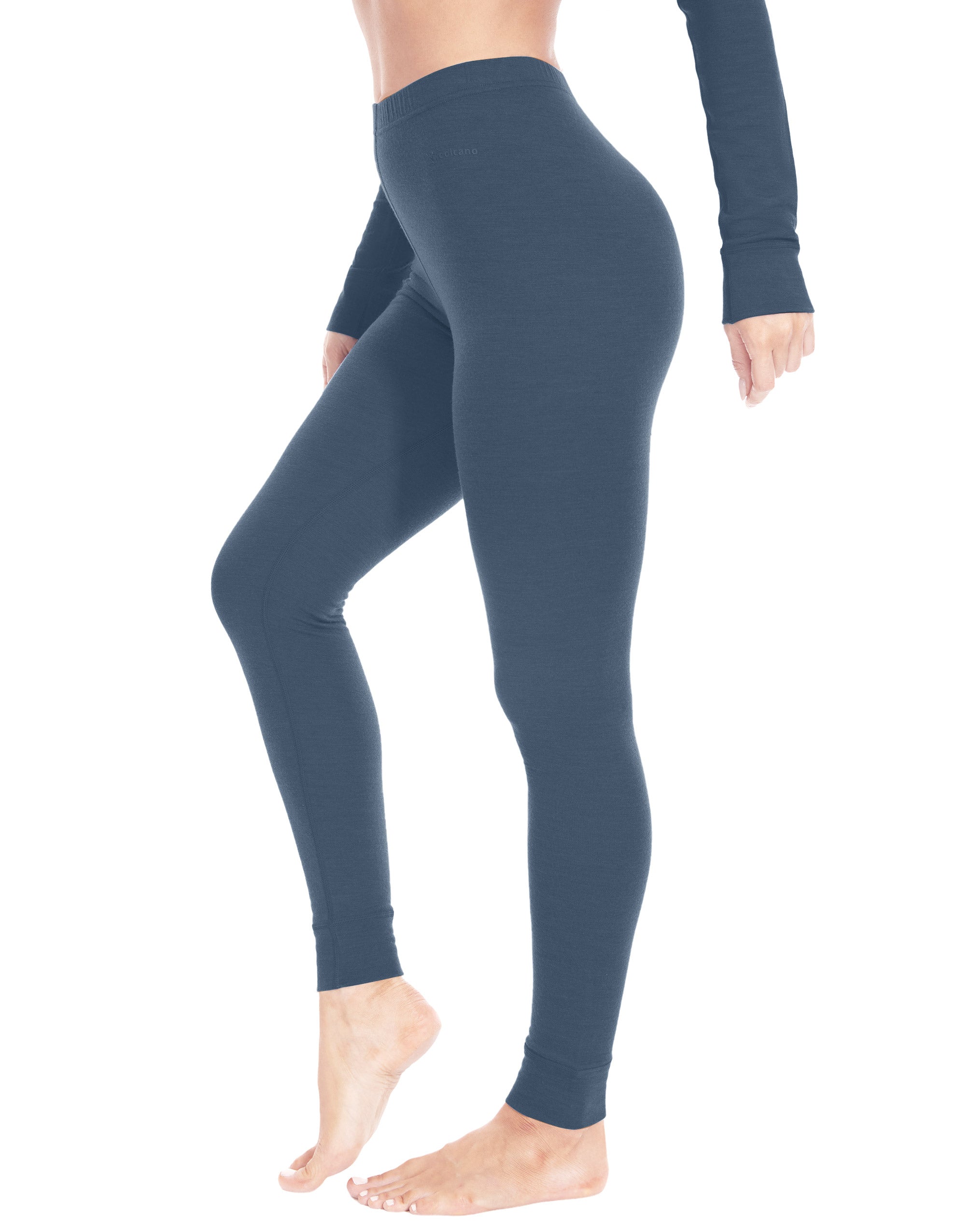 Woolcano Women's 190 Merino Wool Base Layer Pants Lightweight Thermal Underwear Bottom