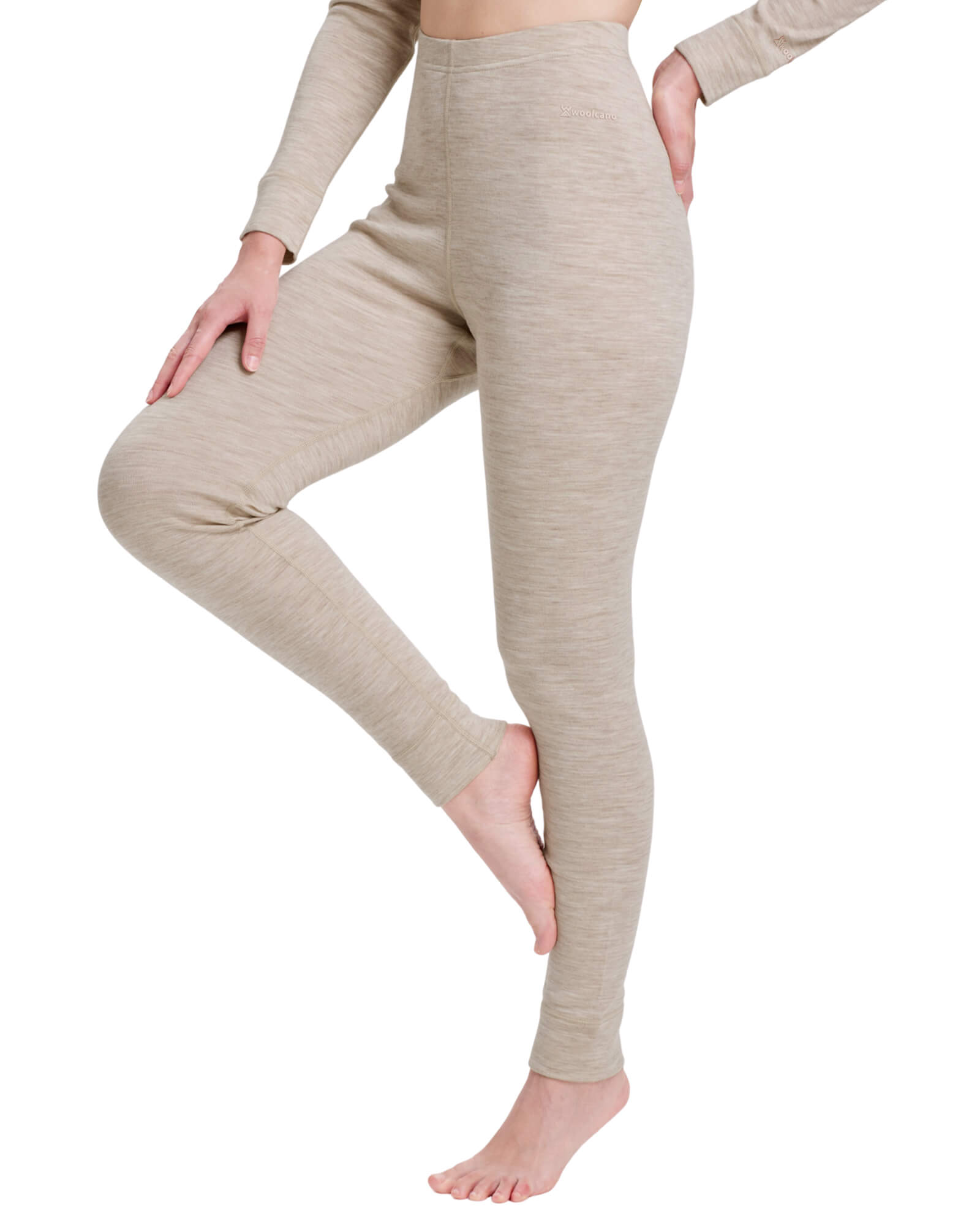 Woolcano Women's 260 Merino Wool Base Layer Pants Midweight Thermal Underwear Bottom