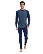 Woolcano Men’s 260 Merino Wool Base Layer Set Midweight Thermal Underwear Set