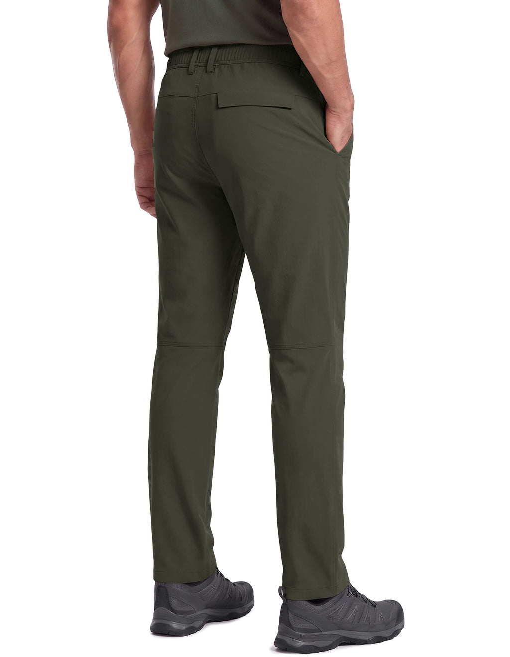 PULI Men's Hiking Pants 4-Way Stretch Quick Dry Water Resistant Lightweight