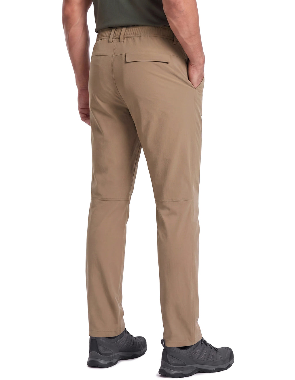 PULI Men's Hiking Pants 4-Way Stretch Quick Dry Water Resistant Lightweight