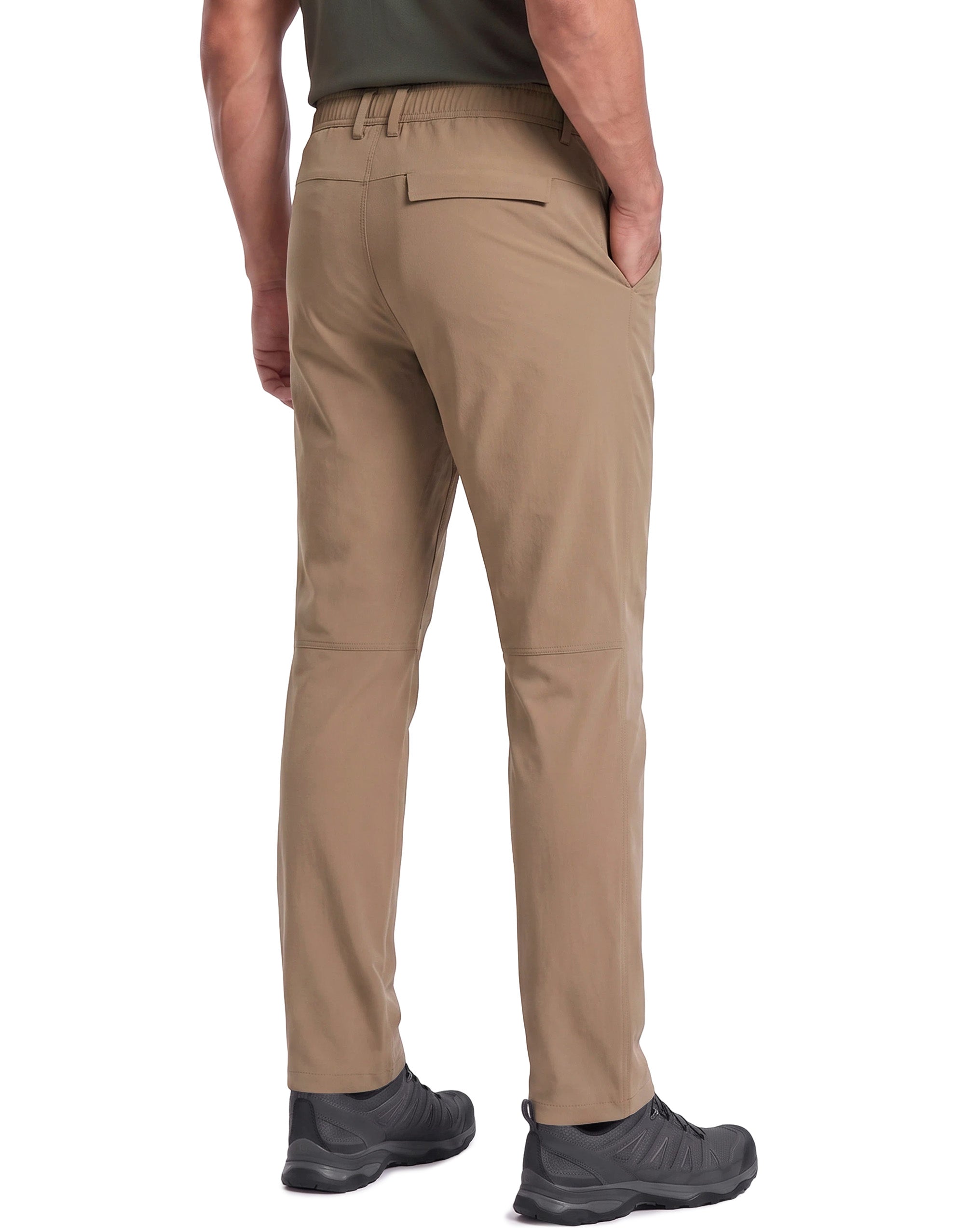 PULI Men's Hiking Pants 4-Way Stretch Quick Dry Water Resistant Lightweight
