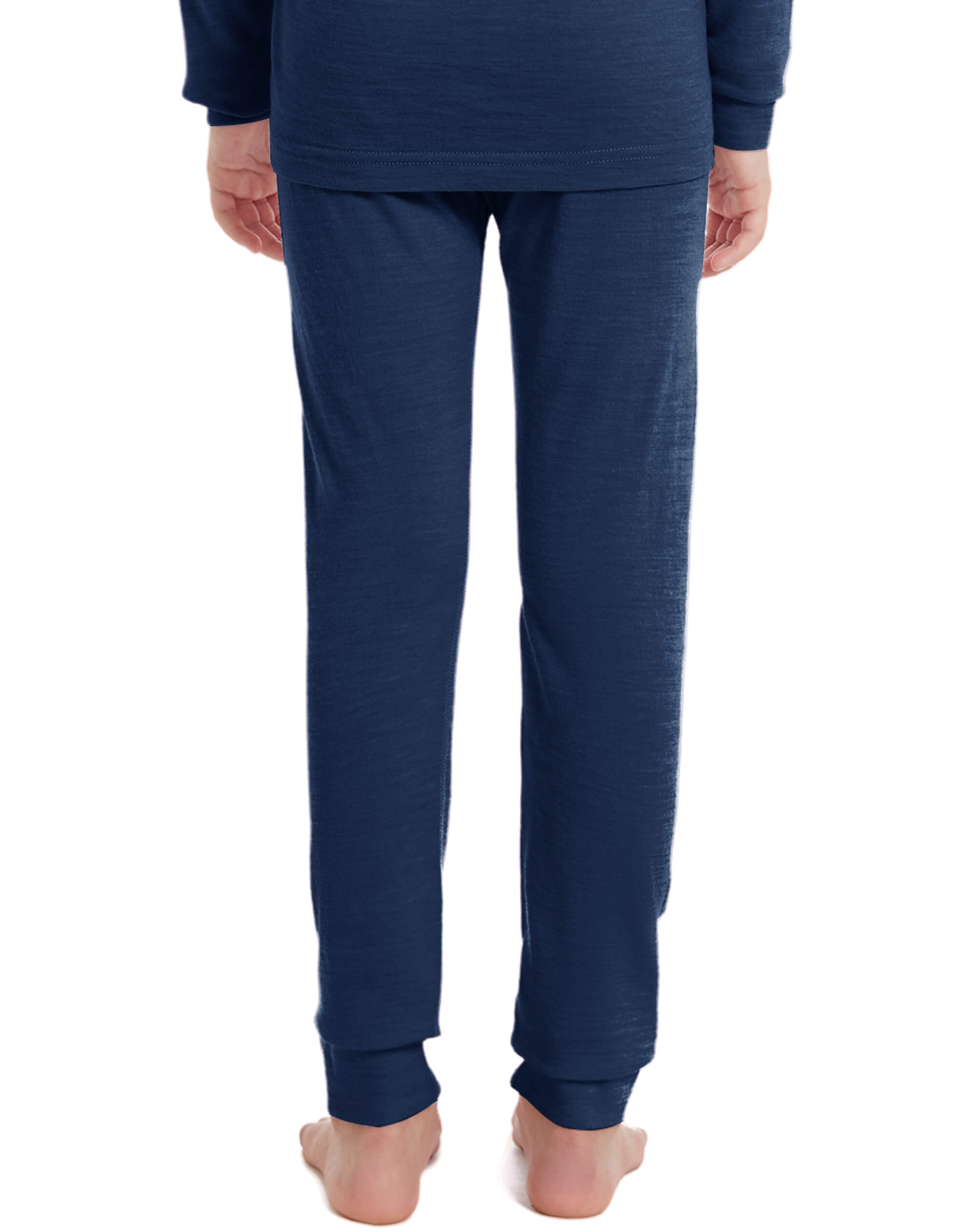 Woolcano Kid's 190 Merino Wool Unisex Base Layer Pants Lightweight Thermal Underwear Bottom