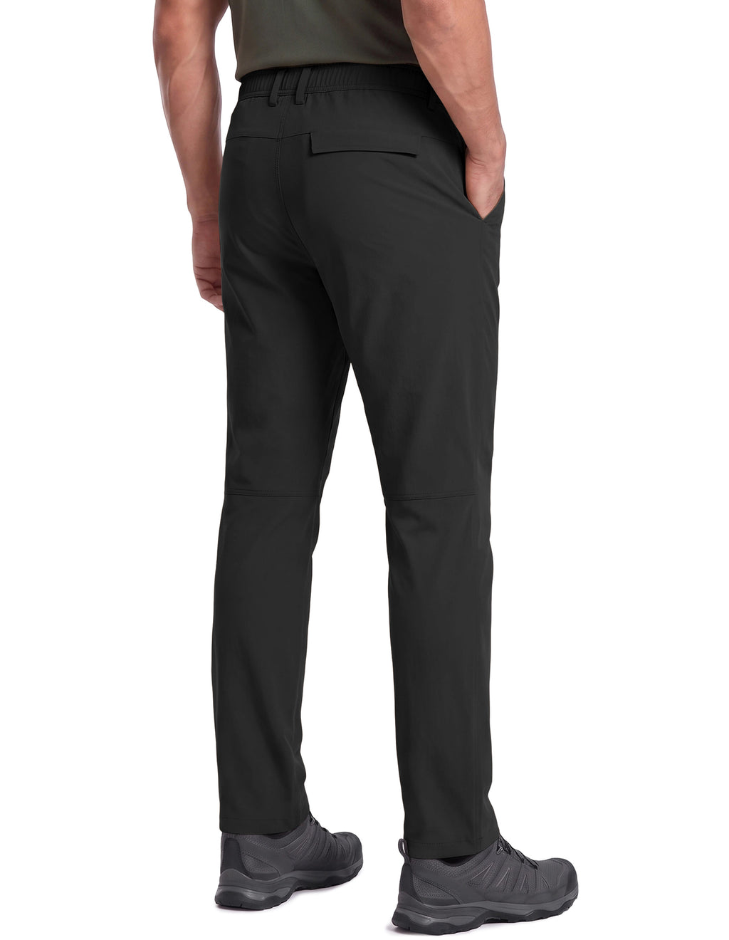 PULI Men's Hiking Pants 4-Way Stretch Quick Dry Water Resistant Lightweight