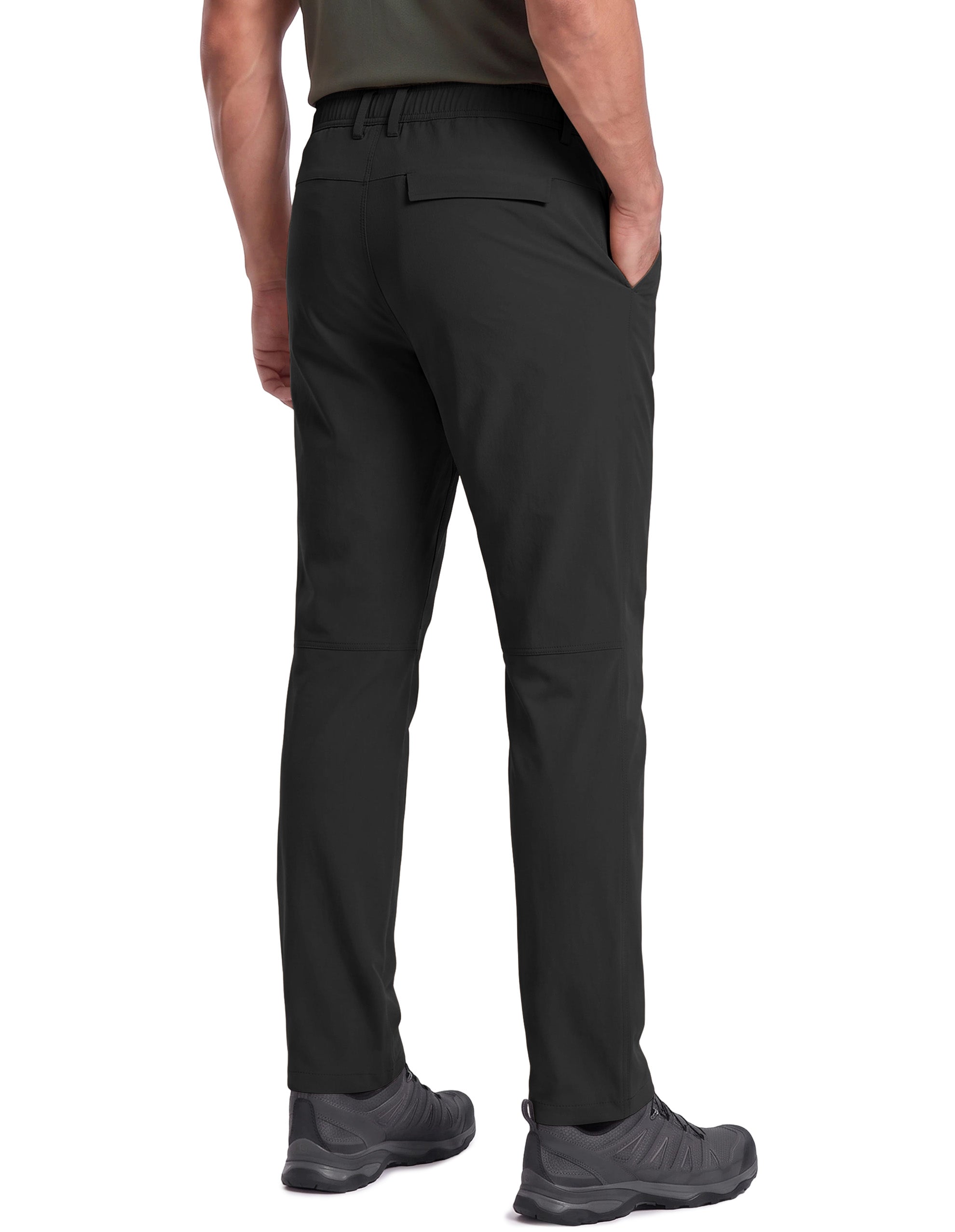 PULI Men's Hiking Pants 4-Way Stretch Quick Dry Water Resistant Lightweight