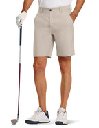 PULI Men's Golf Dress Shorts 7 Inch with 5 Pockets