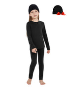 Woolcano Kid's 260g Merino Wool Unisex Base Layer Set Lightweight Thermal Underwear