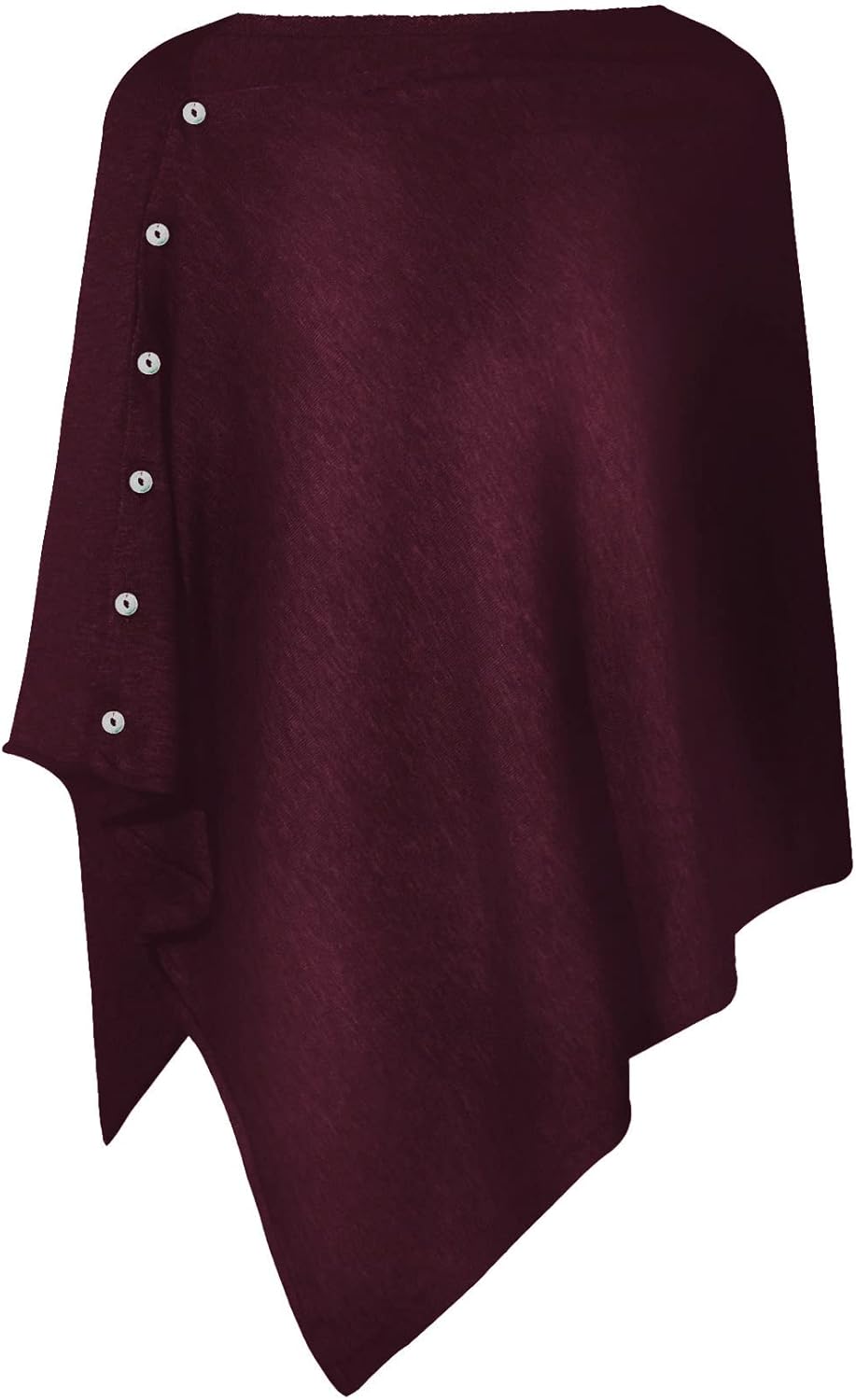 PULI Women's Versatile Knitted Shawls Scarf Poncho Sweater with Buttons Lightweight Spring Summer Fall Wraps