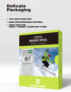 Woolcano Kids' 190 Merino Wool Unisex Base Layer Set Lightweight Thermal Underwear Set