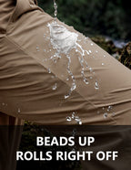 PULI Men's Hiking Pants 4-Way Stretch Quick Dry Water Resistant Lightweight