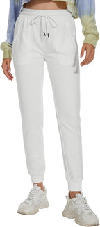 SPECIALMAGIC Women's Cotton Sweatpants with Pockets Athletic Drawstring Joggers Casual Sweat Pants