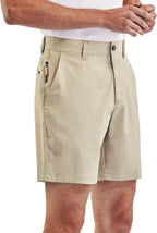 PULI Men's Golf Dress Shorts Flat Front Hybrid 7 Inch Lightweight Quick Dry