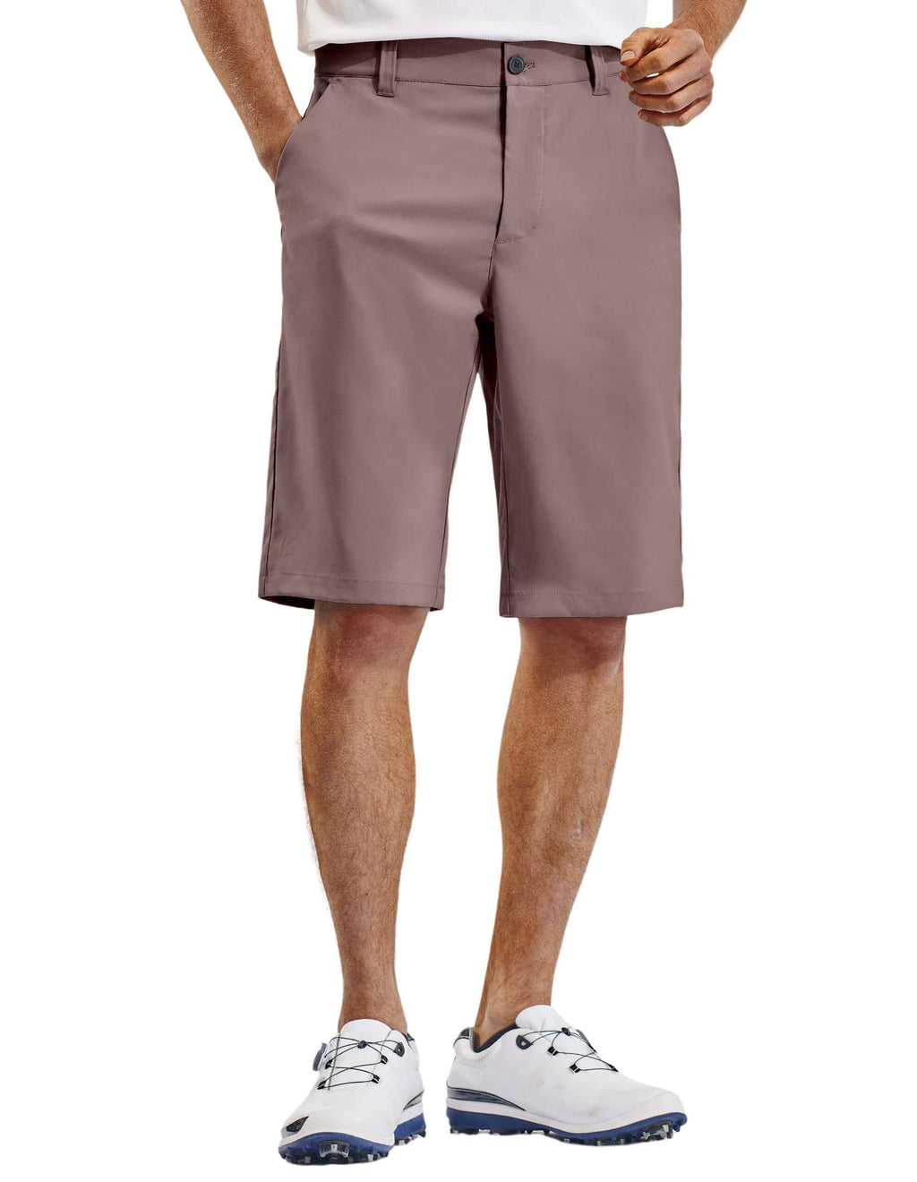 PULI Men's Golf Hiking Shorts Lightweight Casual Dress 12" Inseam Work Stretch Travel Hybrid Quick Drying with Pockets
