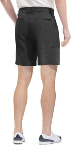 PULI Men's Golf Hybrid Shorts 7 Inch Dress Stretch Hiking Flat Front Quick Dry Lightweight Board Casual Shorts with Pockets