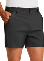 PULI Golf Shorts Men‘s 5 Inch Inseam Relaxed Fit Stretch Dress Lightweight Casual Travel Quick Dry Summer Shorts