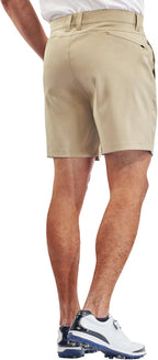 PULI Men's Golf Dress Shorts Flat Front Hybrid 7 Inch Lightweight Quick Dry