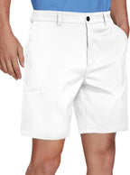 PULI Men's Golf Hybrid Shorts 7 Inch Dress Stretch Hiking Flat Front Quick Dry Lightweight Board Casual Shorts with Pockets